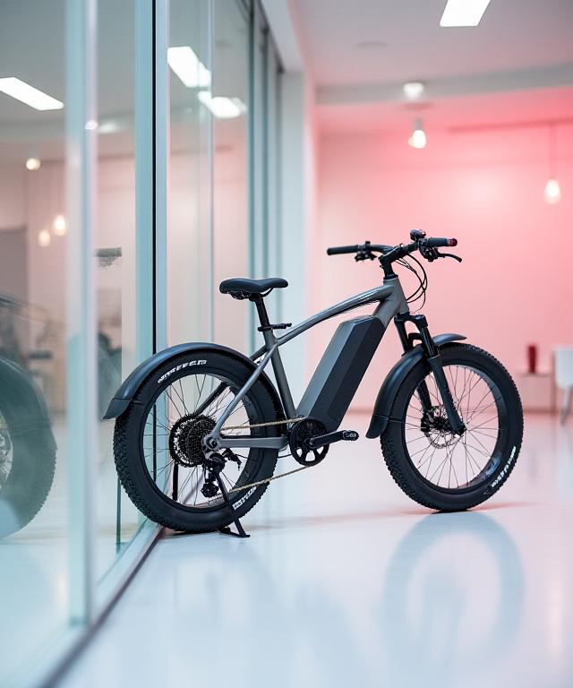 Vetrina moderna Montagna Velo con biciclette elettriche di alta gamma