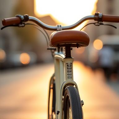 Bicicletta elettrica da citt&agrave; stile vintage